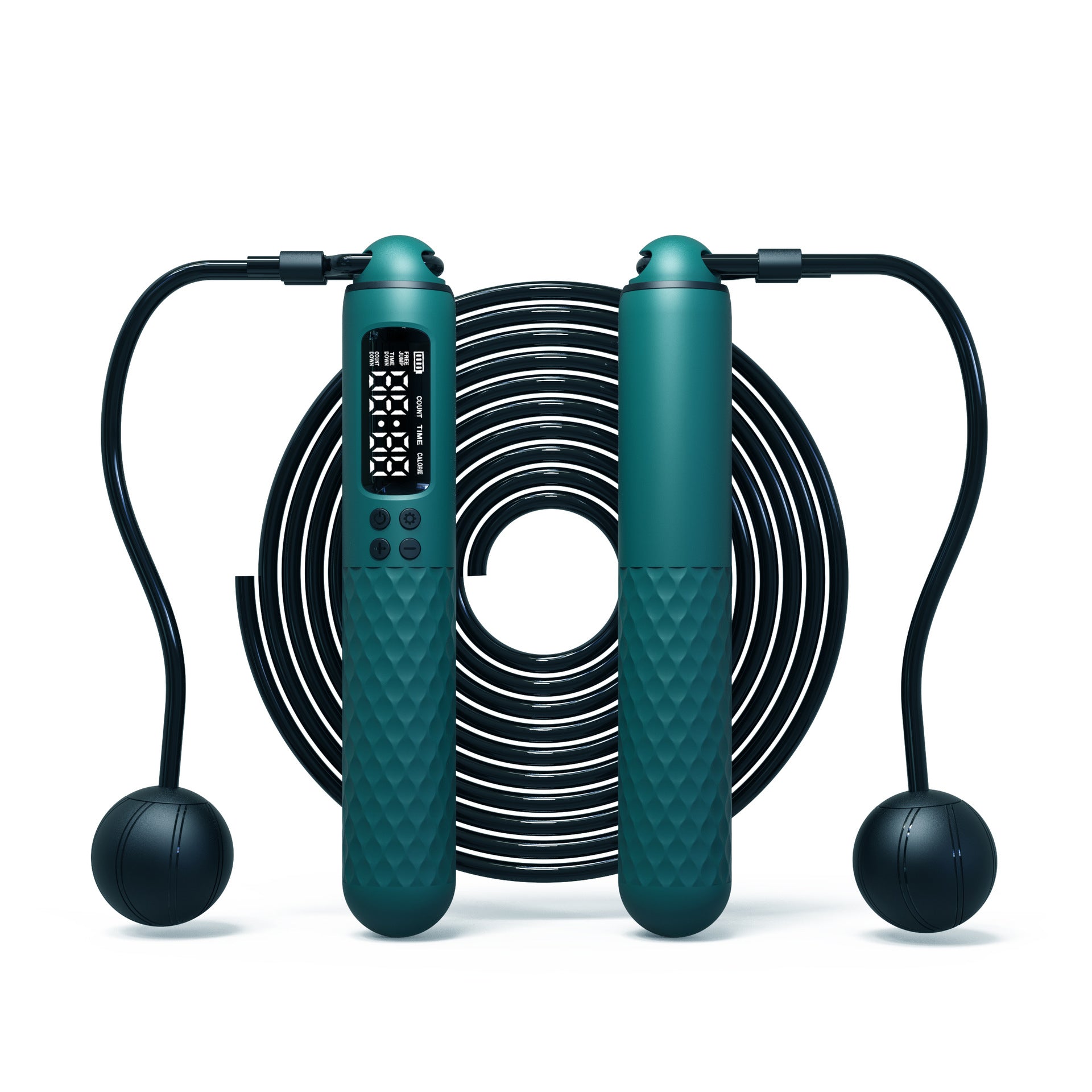 Rechargeable Smart Jump Rope with Digital Counter & Cordless Mode