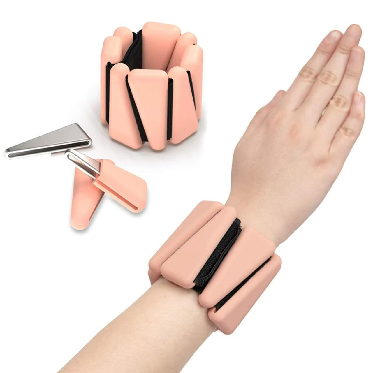 Adjustable Silicone Wrist & Ankle Weights for Strength Training
