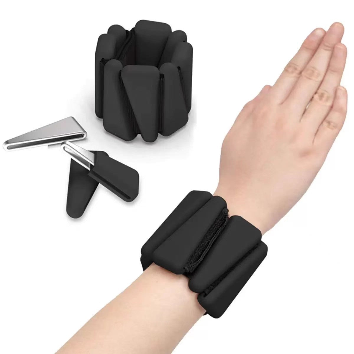 Adjustable Silicone Wrist & Ankle Weights for Strength Training