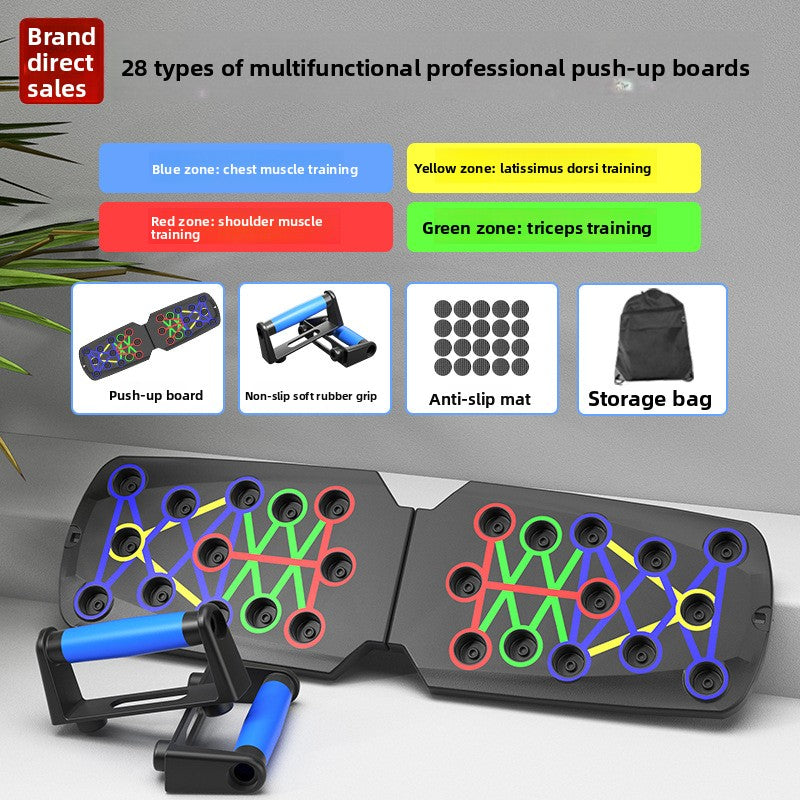 Multifunctional Push-Up Training Board System for Full Upper Body Workouts