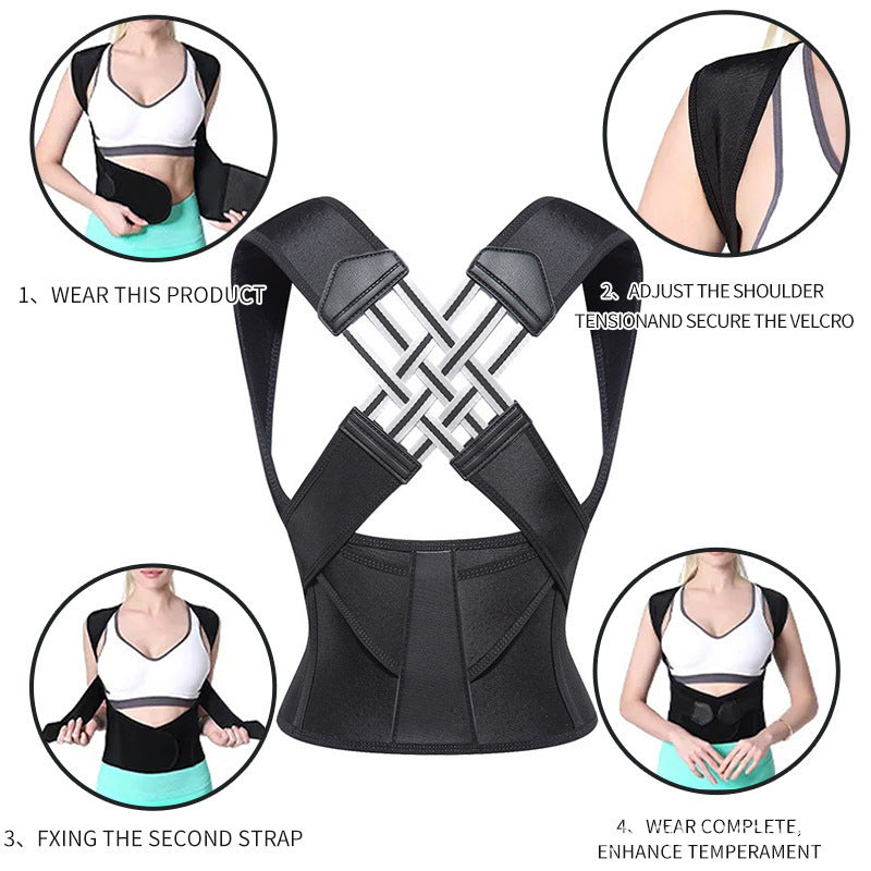 Adjustable Posture Corrector Belt for Back & Shoulder Support
