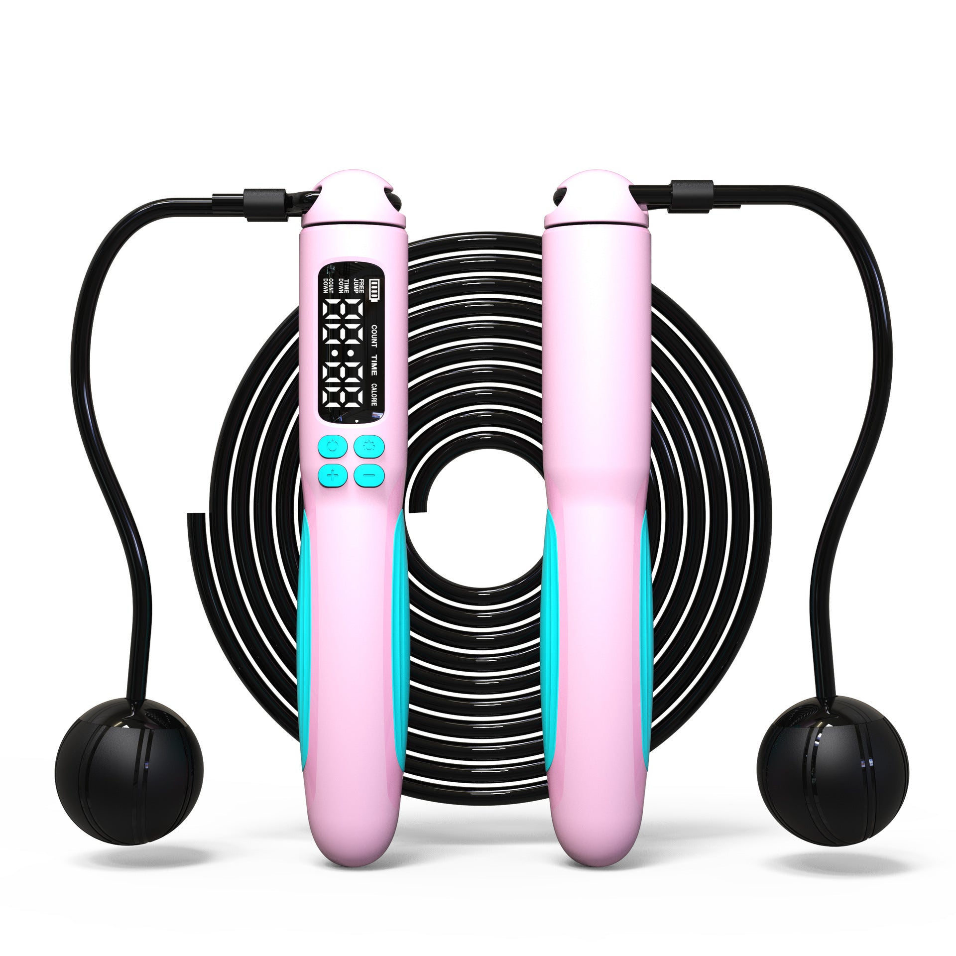 Rechargeable Smart Jump Rope with Digital Counter & Cordless Mode