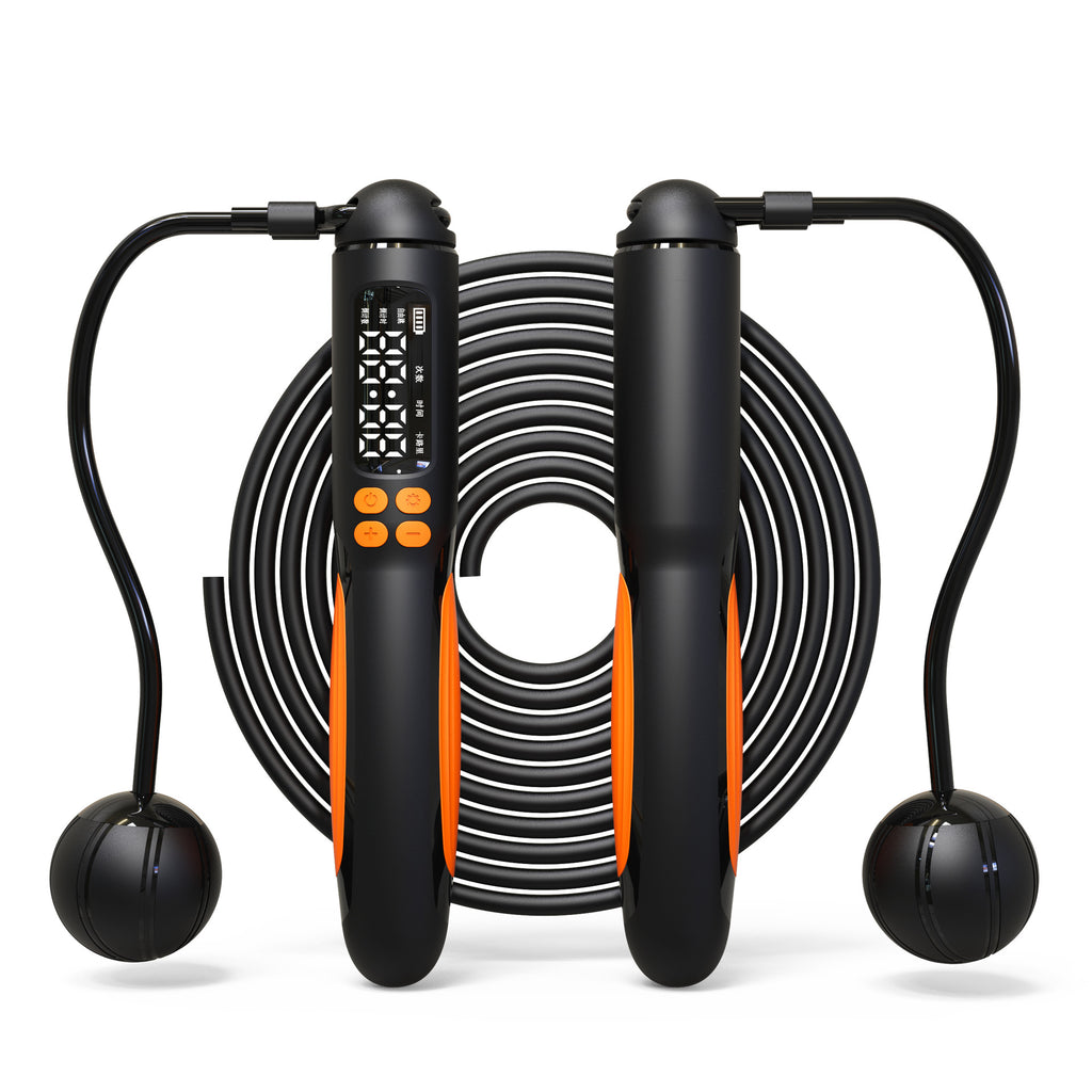 Rechargeable Smart Jump Rope with Digital Counter & Cordless Mode