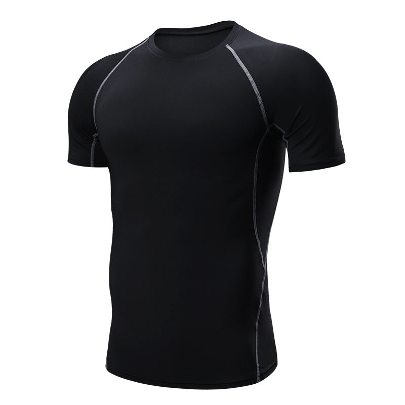 Men’s Quick-Dry Compression Gym T-Shirt with High Stretch