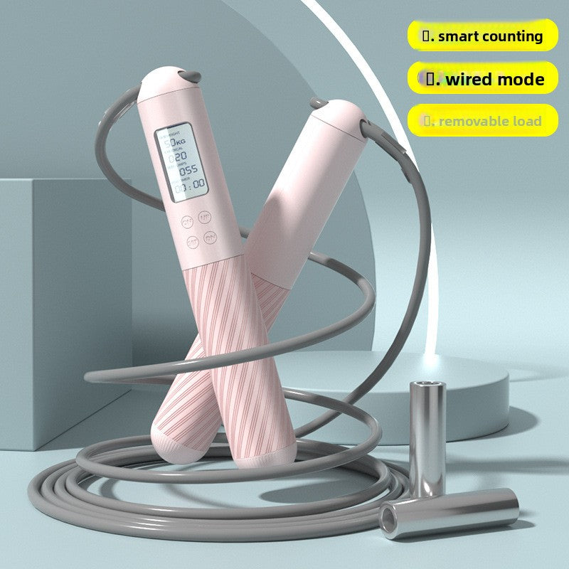 Cordless Smart Jump Rope with Digital Counter for Indoor Cardio