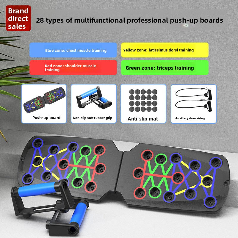 Multifunctional Push-Up Training Board System for Full Upper Body Workouts