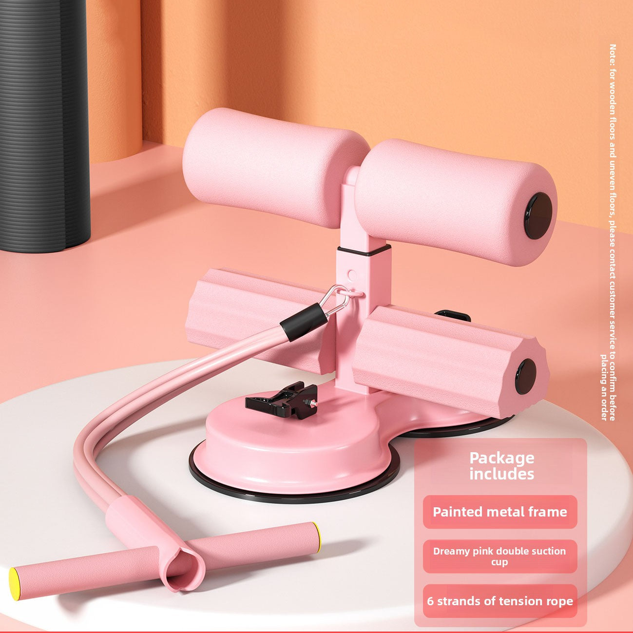 Multi-Functional Sit-Up Trainer with Suction Base & Resistance Bands