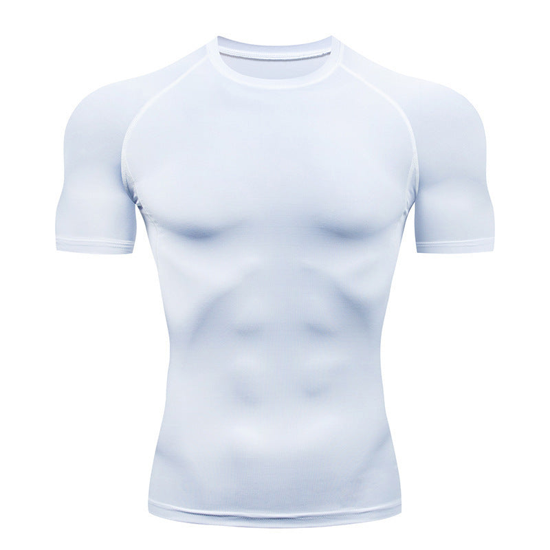 Men’s Quick-Dry Compression Gym T-Shirt with High Stretch