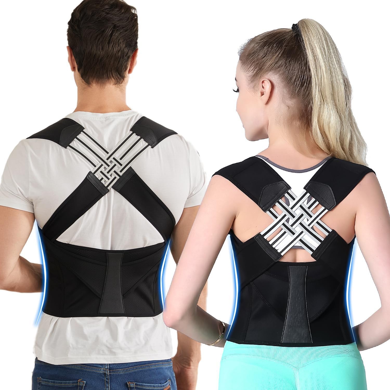 Adjustable Posture Corrector Belt for Back & Shoulder Support