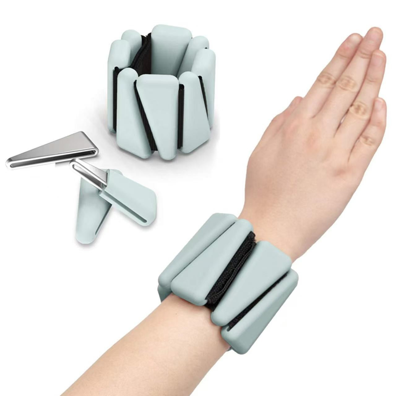 Adjustable Silicone Wrist & Ankle Weights for Strength Training