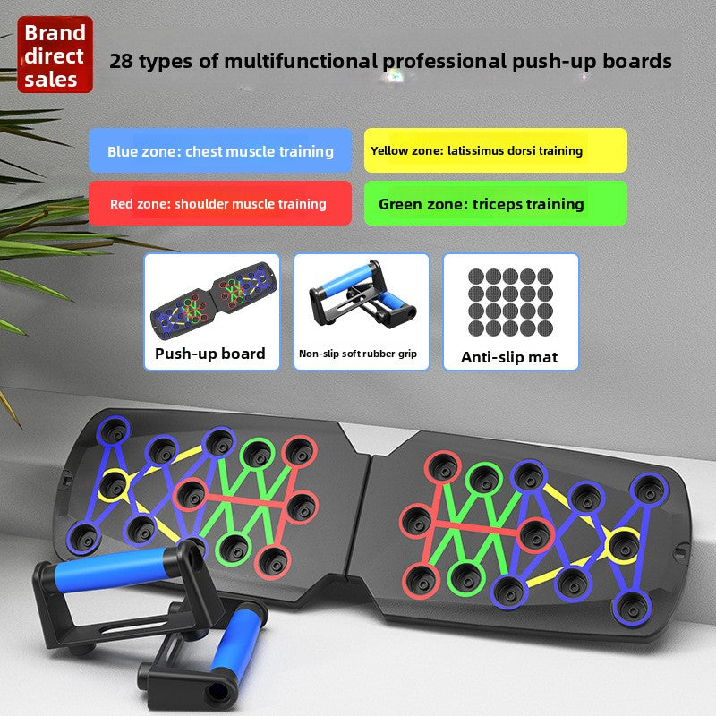 Multifunctional Push-Up Training Board System for Full Upper Body Workouts