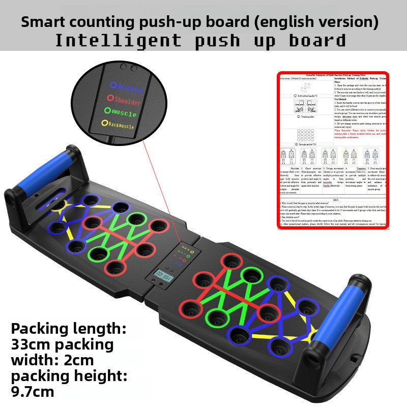 Multifunctional Push-Up Training Board System for Full Upper Body Workouts