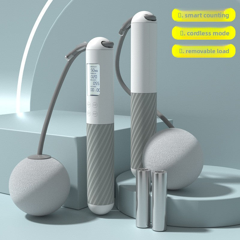 Cordless Smart Jump Rope with Digital Counter for Indoor Cardio