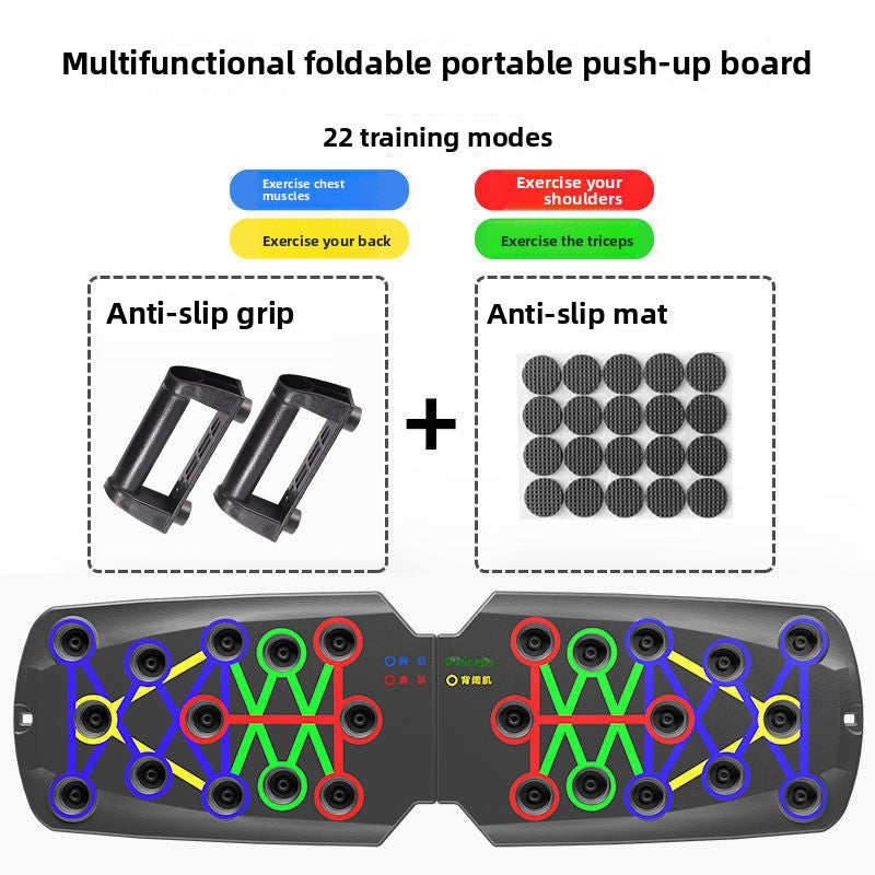 Multifunctional Push-Up Training Board System for Full Upper Body Workouts