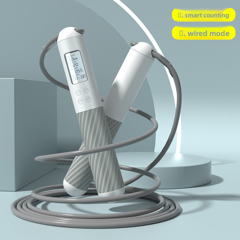 Cordless Smart Jump Rope with Digital Counter for Indoor Cardio