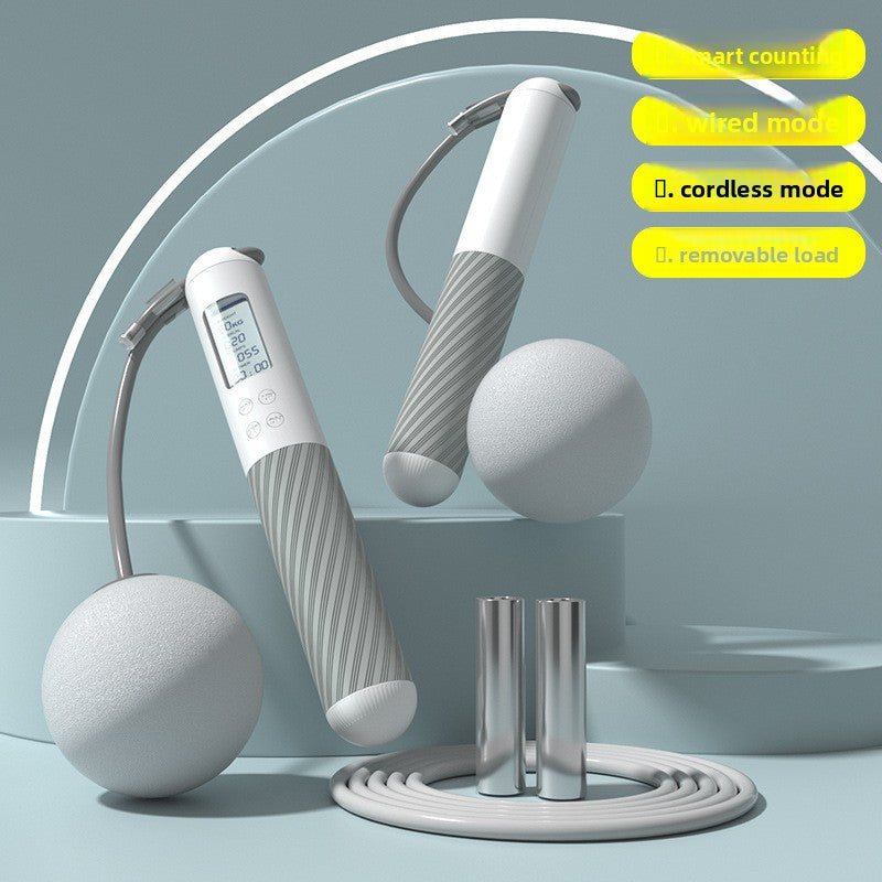 Cordless Smart Jump Rope with Digital Counter for Indoor Cardio
