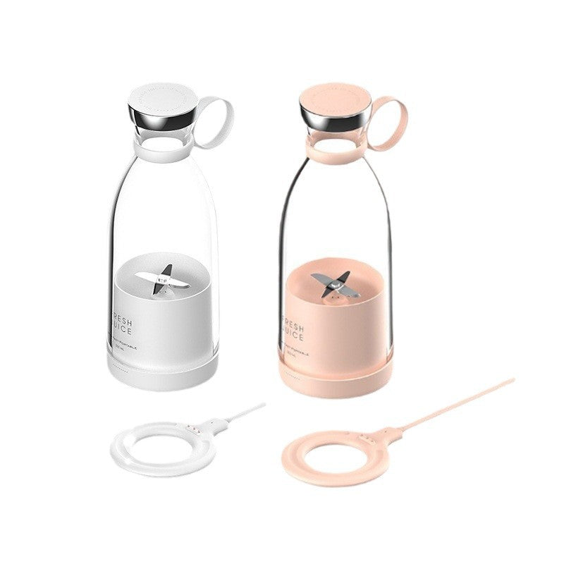 Portable Wireless Electric Fruit Blender Cup (350ml, Rechargeable Mini Smoothie Maker)