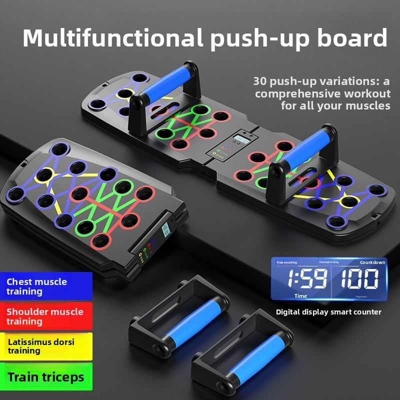 Multifunctional Push-Up Training Board System for Full Upper Body Workouts