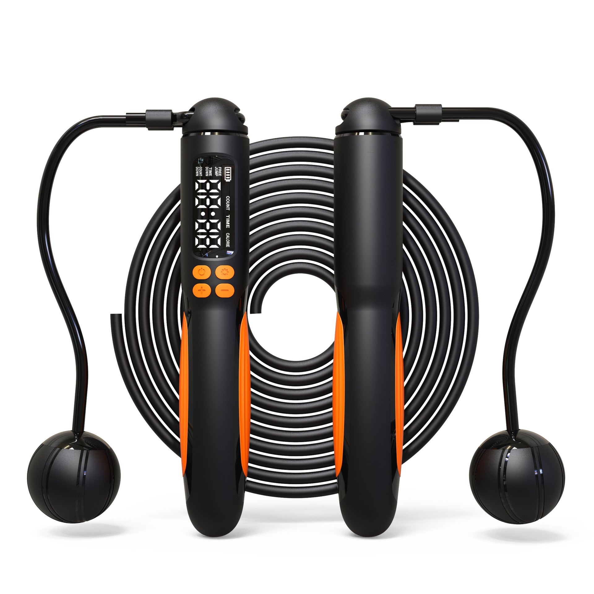 Rechargeable Smart Jump Rope with Digital Counter & Cordless Mode