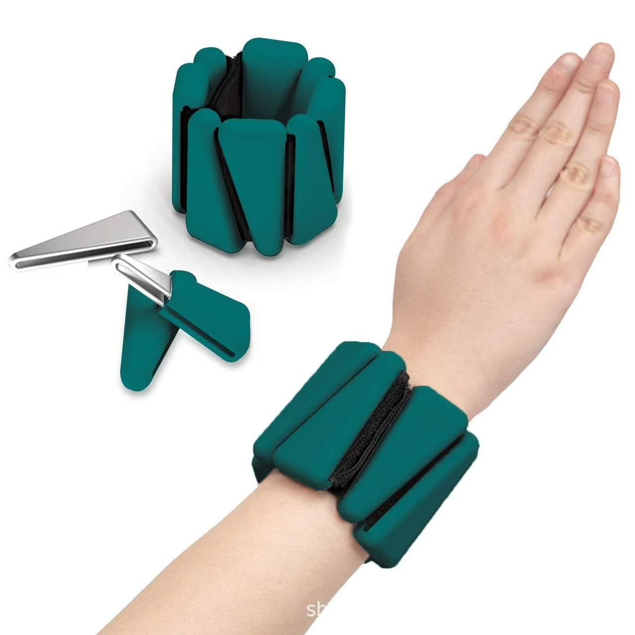 Adjustable Silicone Wrist & Ankle Weights for Strength Training