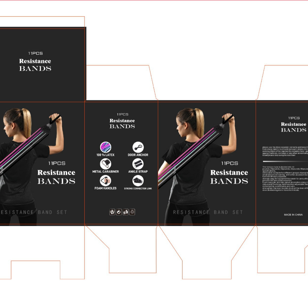 Resistance Band Set for Full-Body Workouts & Home Fitness