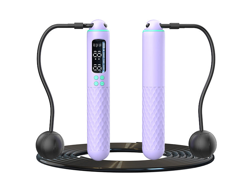 Rechargeable Smart Jump Rope with Digital Counter & Cordless Mode