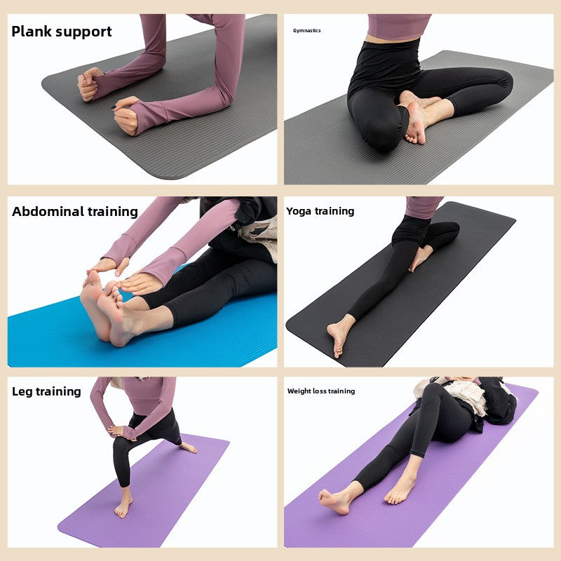 Extra Long Non-Slip Yoga Mat for Fitness & Home Workouts