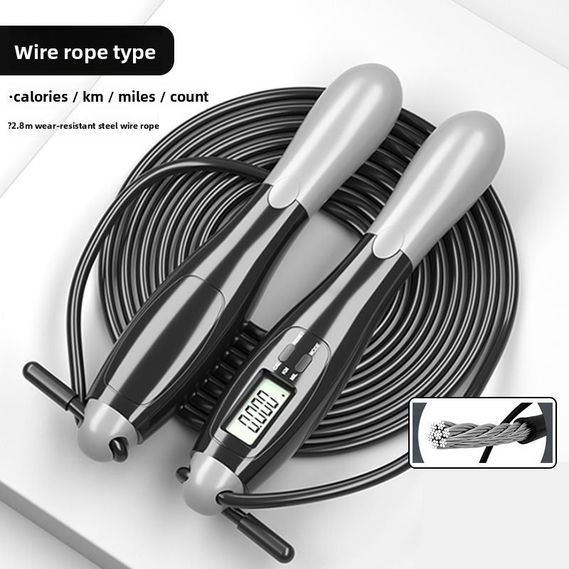 Smart Electronic Jump Rope with Digital Counter & Cordless Option