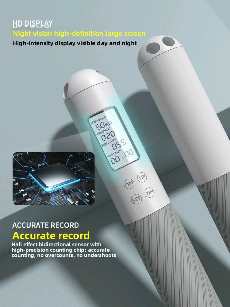 Cordless Smart Jump Rope with Digital Counter for Indoor Cardio