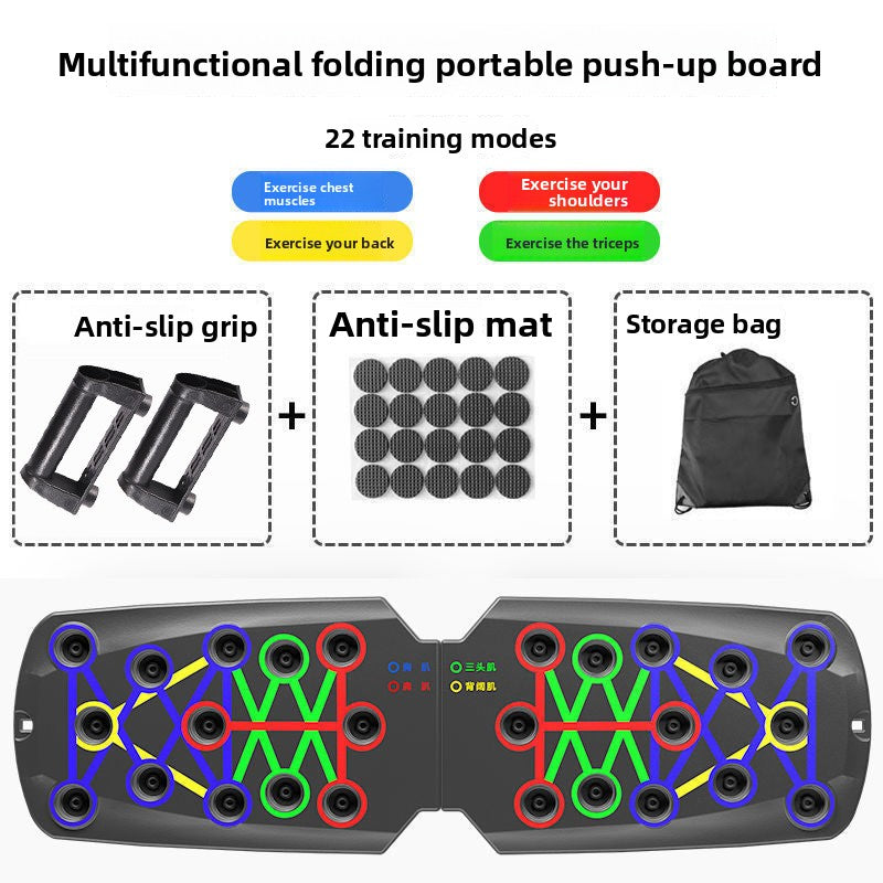Multifunctional Push-Up Training Board System for Full Upper Body Workouts