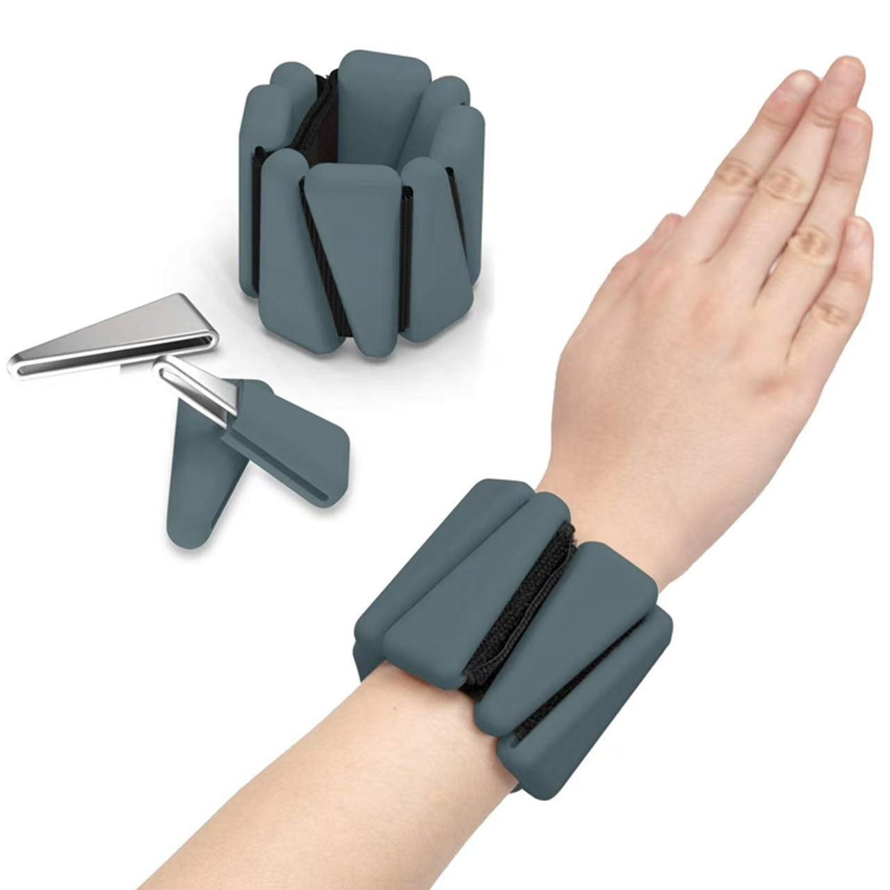 Adjustable Silicone Wrist & Ankle Weights for Strength Training