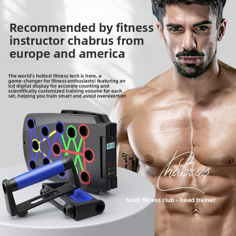 Multifunctional Push-Up Training Board System for Full Upper Body Workouts