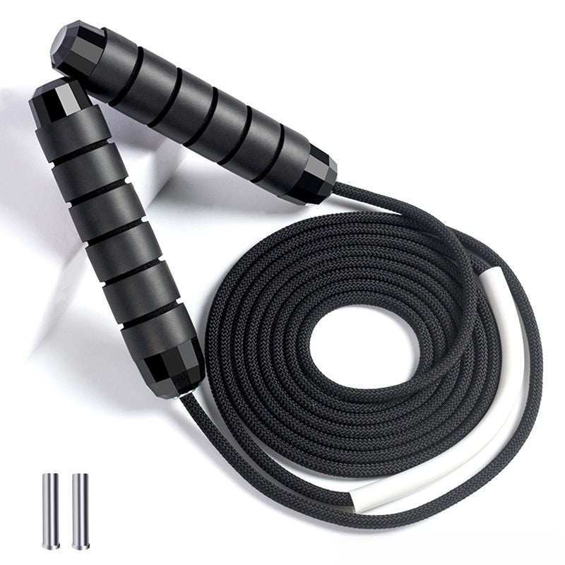 Adjustable Weighted Jump Rope for Cardio & Fat Burning