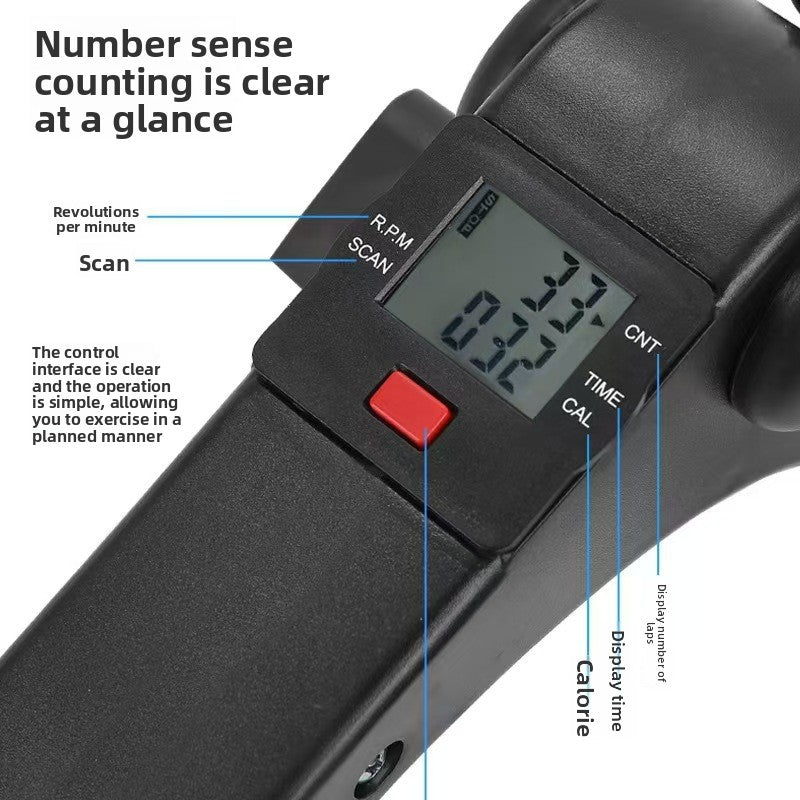Foldable Mini Exercise Bike Pedal Trainer with LCD Display