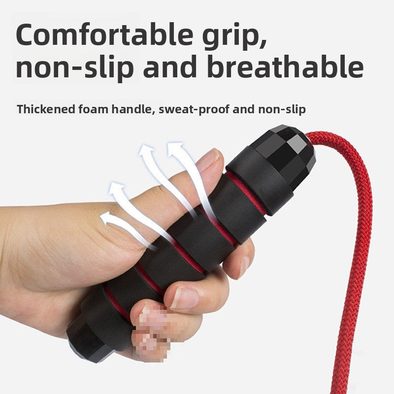 Adjustable Weighted Jump Rope for Cardio & Fat Burning