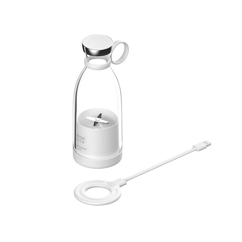Portable Wireless Electric Fruit Blender Cup (350ml, Rechargeable Mini Smoothie Maker)