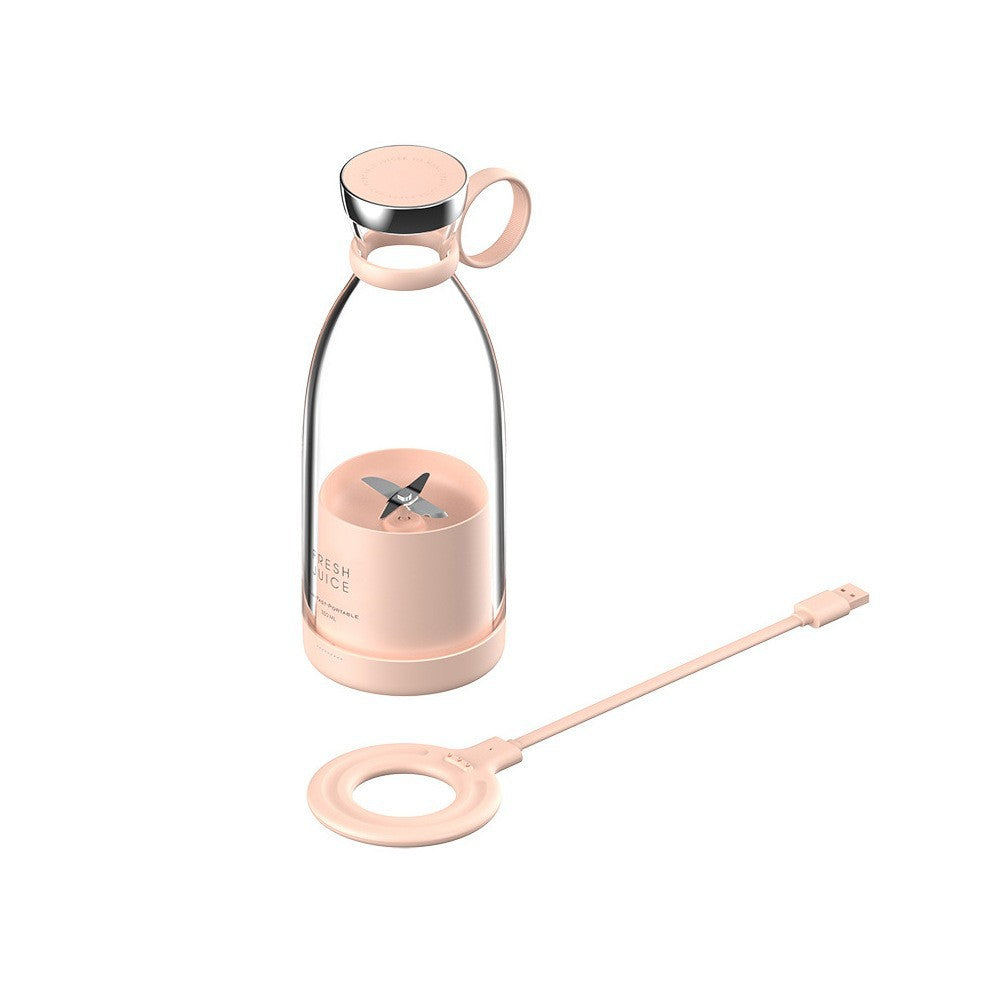 Portable Wireless Electric Fruit Blender Cup (350ml, Rechargeable Mini Smoothie Maker)