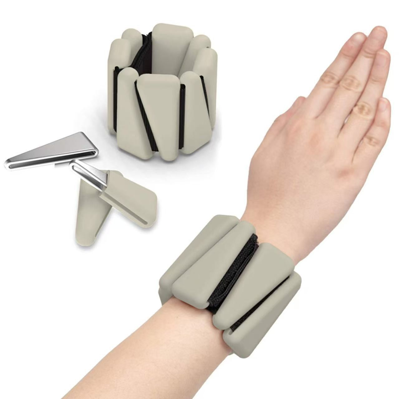 Adjustable Silicone Wrist & Ankle Weights for Strength Training