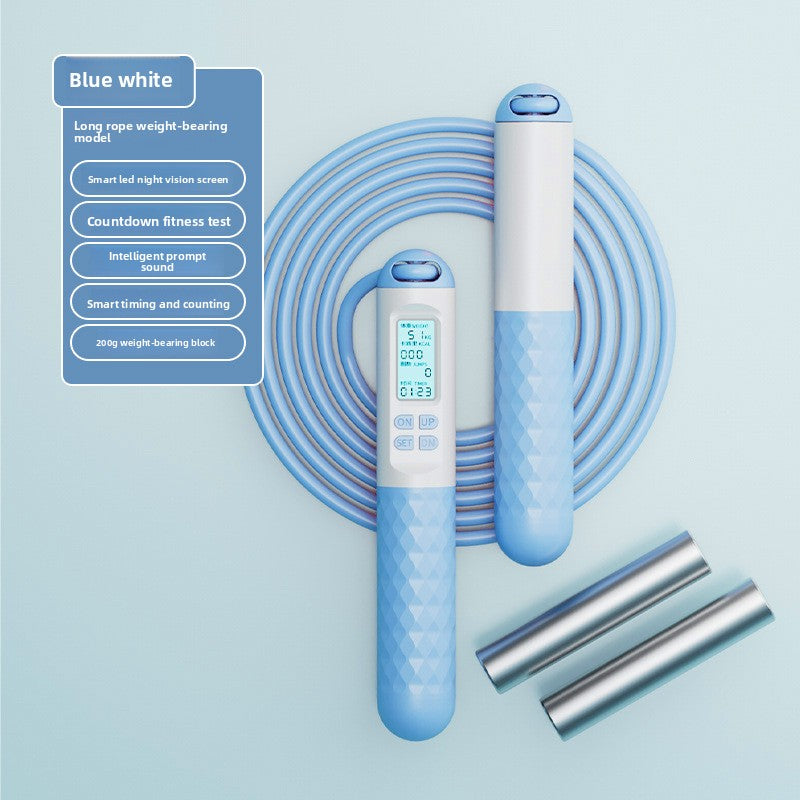 Intelligent Counting Jump Rope with Digital Timer & Cordless Mode